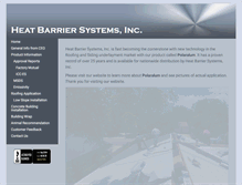 Tablet Screenshot of heatbarriersystemsinc.com